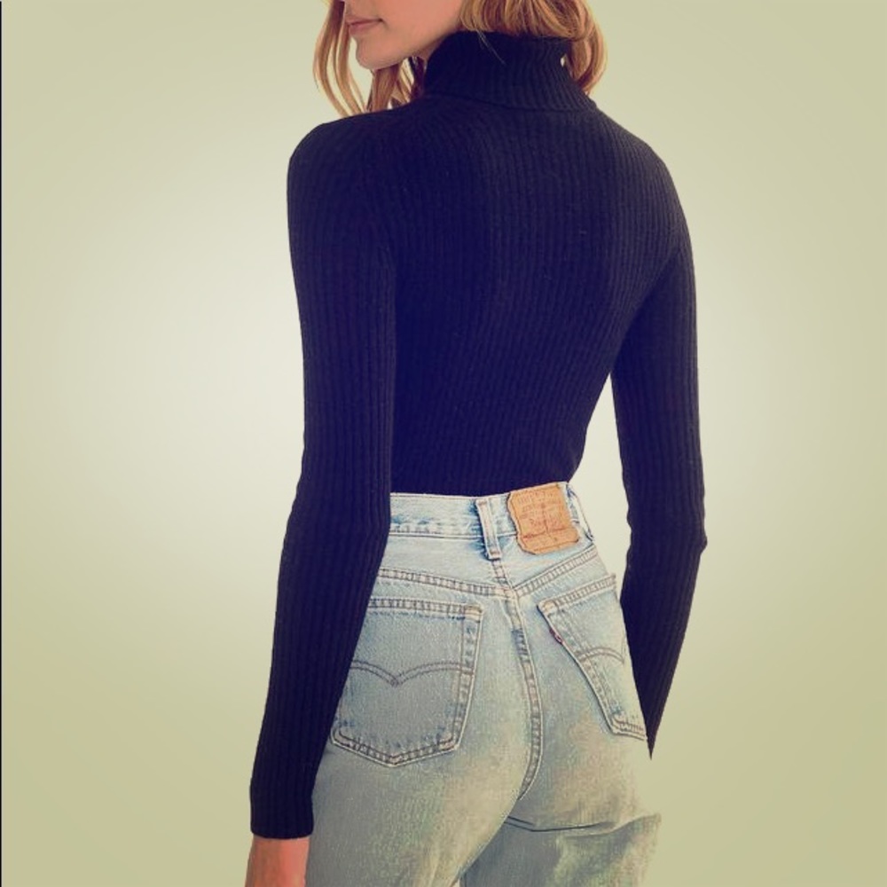Naked Cashmere Black Turtleneck in Medium